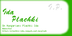 ida plachki business card